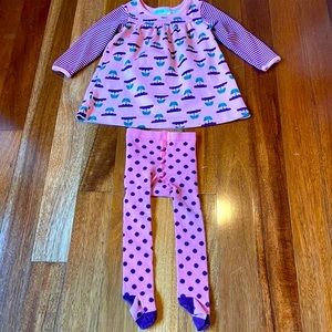 Hanna Andersson Baby Girl Dress and Leggings